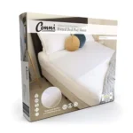 CONNI FITTED BED SHEET PAD SINGLE WHITE