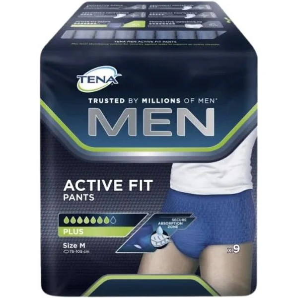 INCT533-9.jpg Tena Men Active Fit Pants Plus - Small / Medium Navy - Image 1