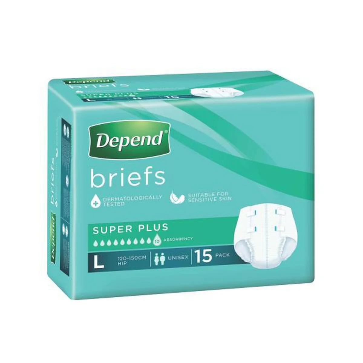 KIM17390__PK.jpg Depend Brief Super Plus Large - Image 1