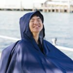 Brolly Sheets Wheelchair Raincoat - NAVY - Image 3