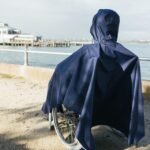 Brolly Sheets Wheelchair Raincoat - NAVY - Image 2