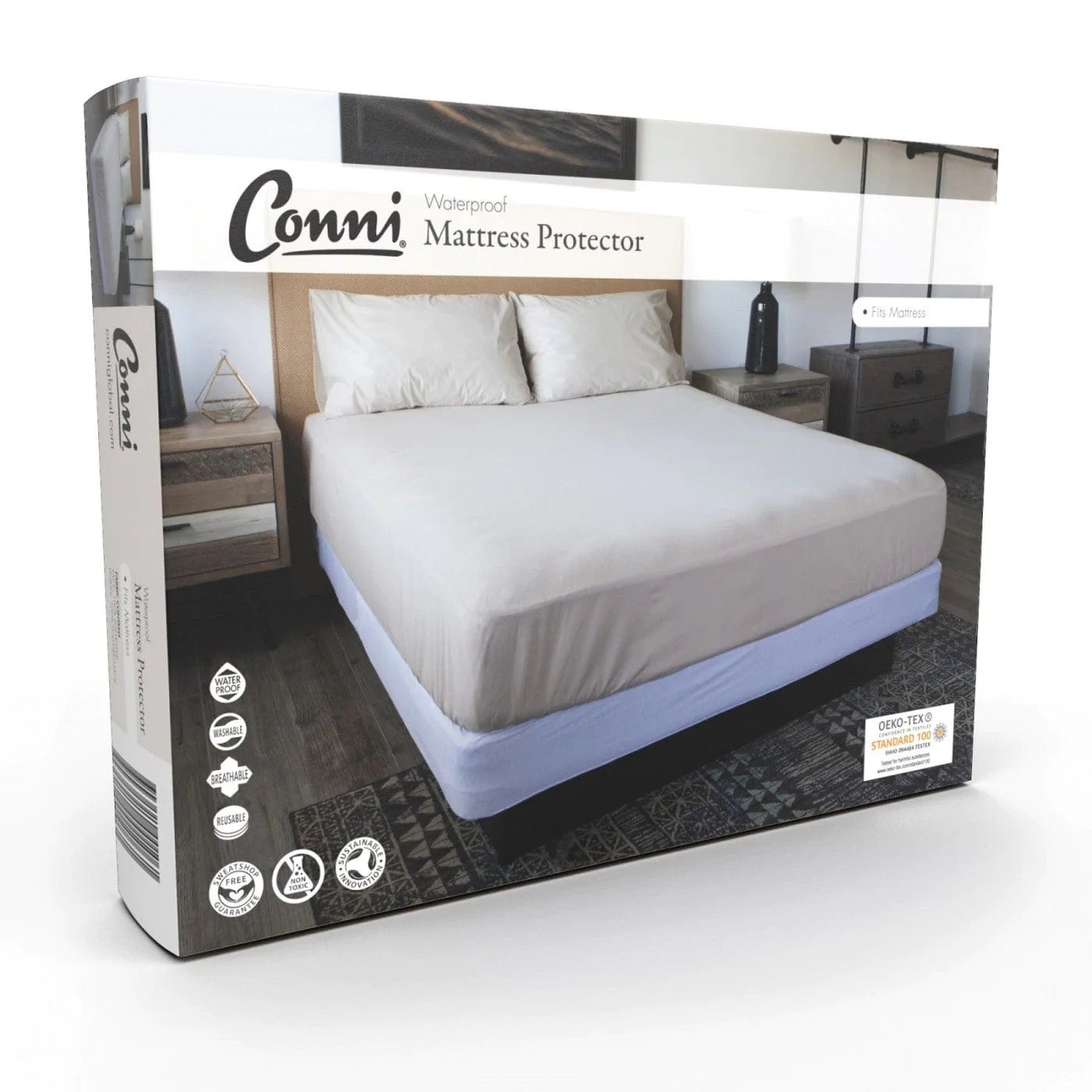 conni-conni-toggle-water-proof-mattress-protectors-31689429745747.jpg Conni Single Toggle Mattress Protector - Image 1