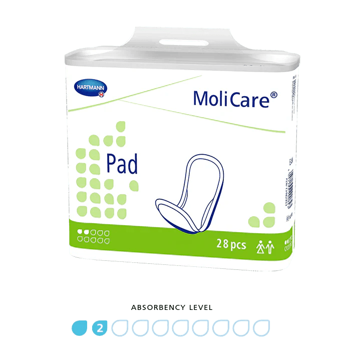 molicare-molicare-pad-2-drops-2-drops-pack-of-28-har168100-pk-34596355113043.png Molicare Pad - 2 Drops - Image 1