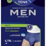 Tena Men Active Fit Pants Plus - Large / X-Large Navy