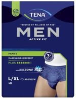 Tena Men Active Fit Pants Plus - Large / X-Large Navy