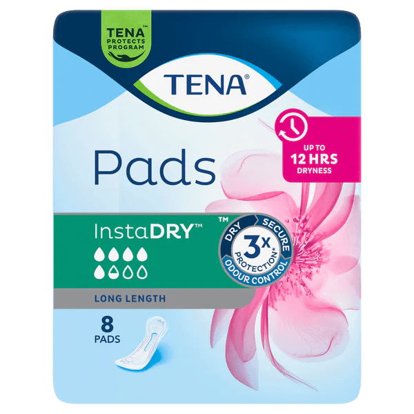 tena-tena-pad-long-length-instadry-pack-of-8-tena-pad-long-length-instadry-car760860-pk-59481633063276.png Tena Pad Long Length InstaDry - Image 1
